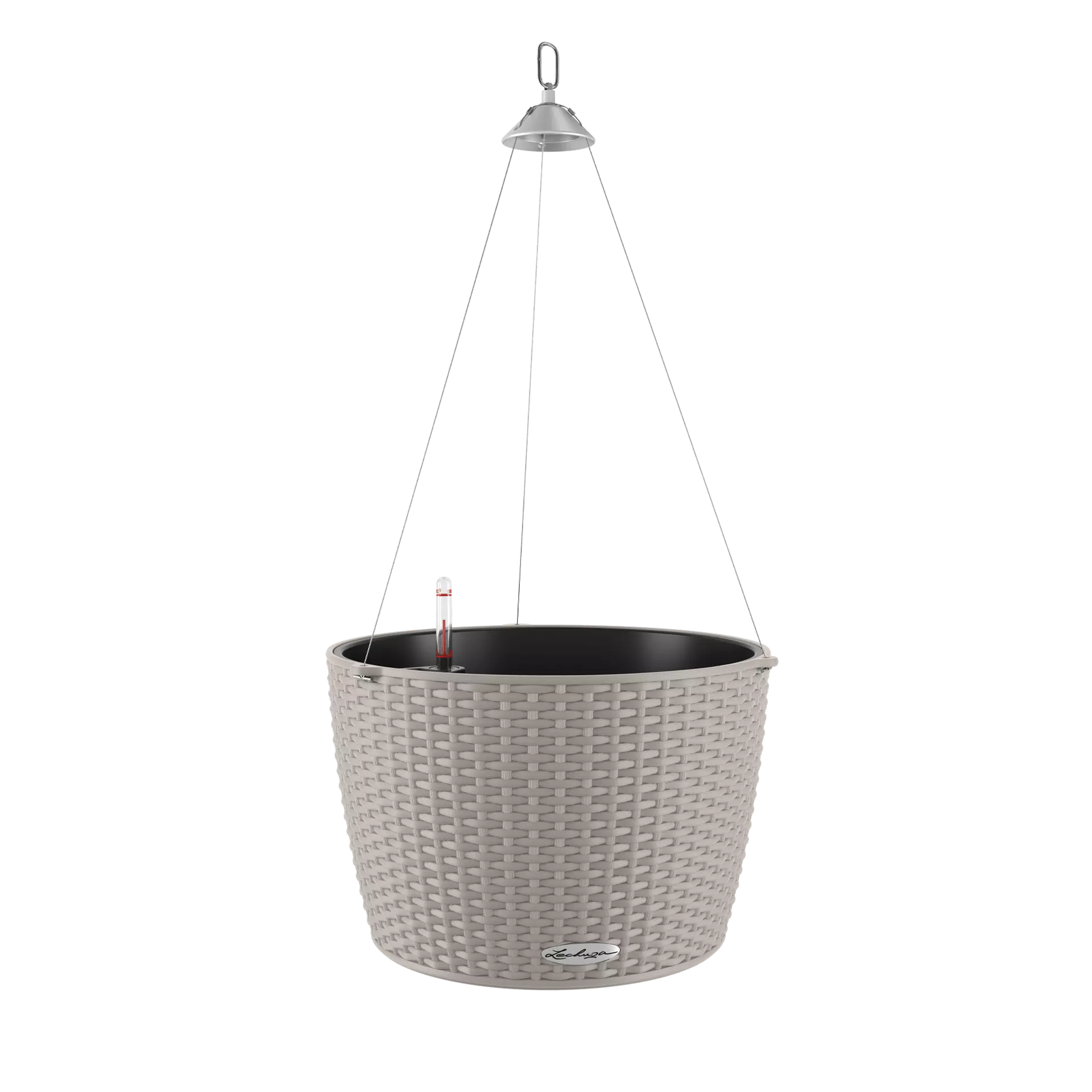LECHUZA NIDO Cottage Round Poly Resin Outdoor Self-watering Planter