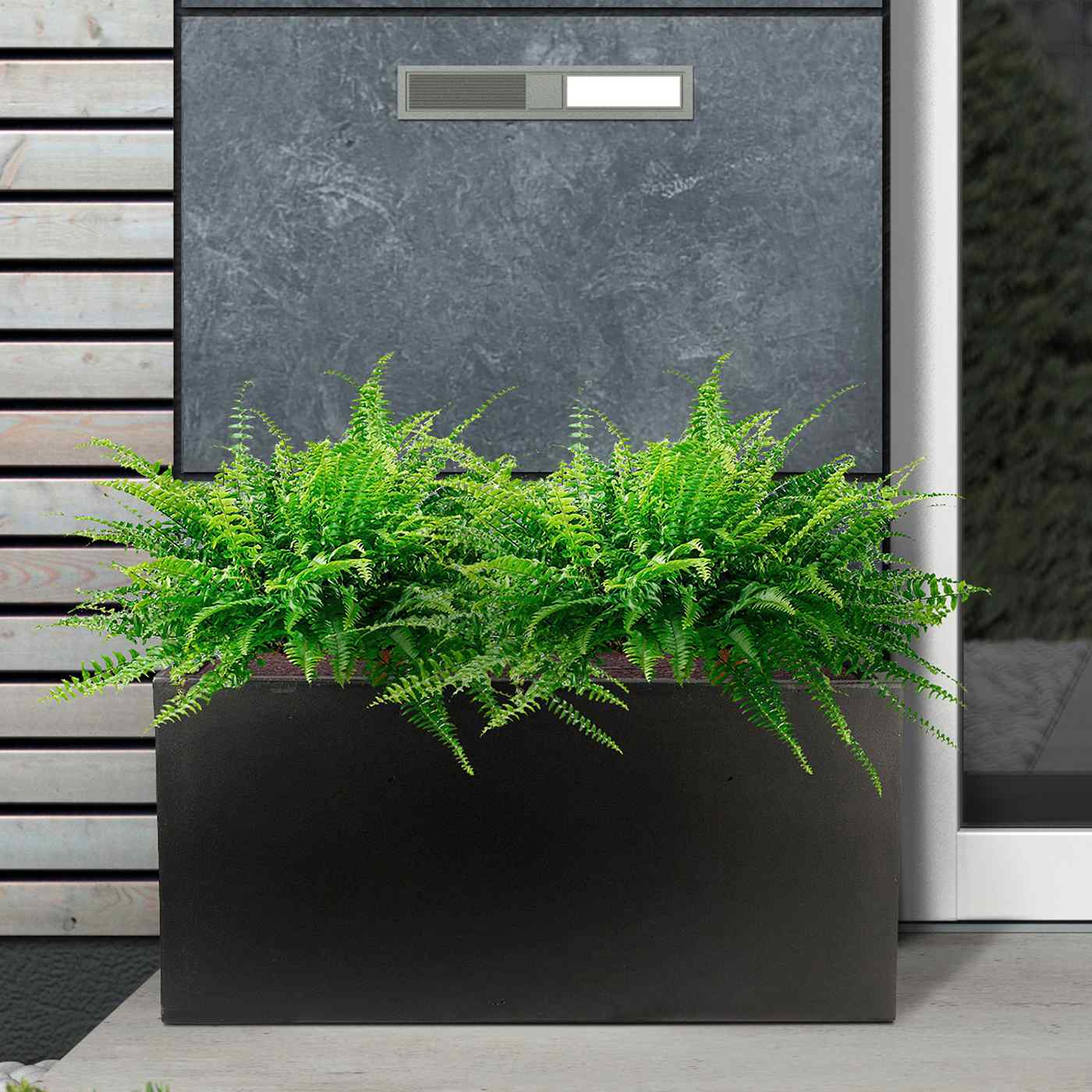 IDEALIST Lite Contemporary Light Concrete Trough Planter
