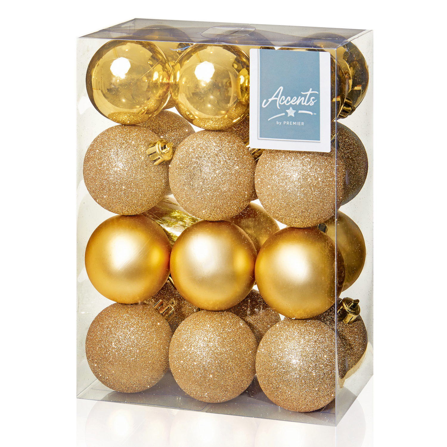 Christmas Tree Baubles Multi Finish Balls