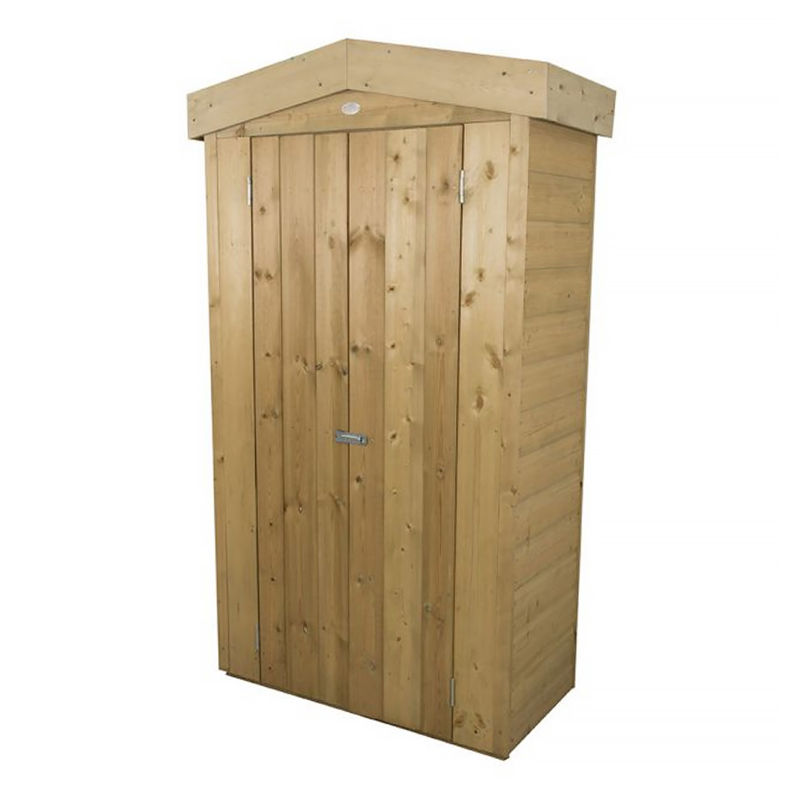 Installed Outdoor Pressure Treated Wooden Shiplap Apex Tall Garden Store by Forest Garden