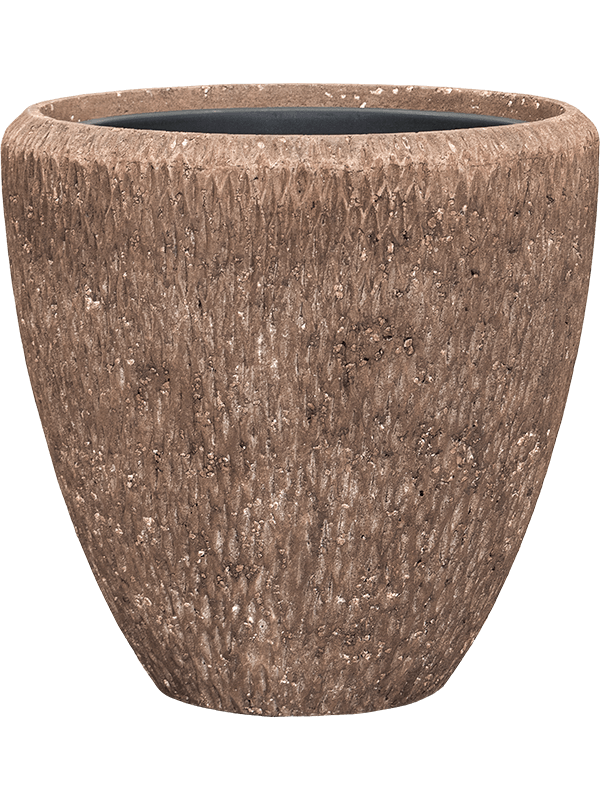 Polystone Egg Planter + Liner | Indoor Plant Pot