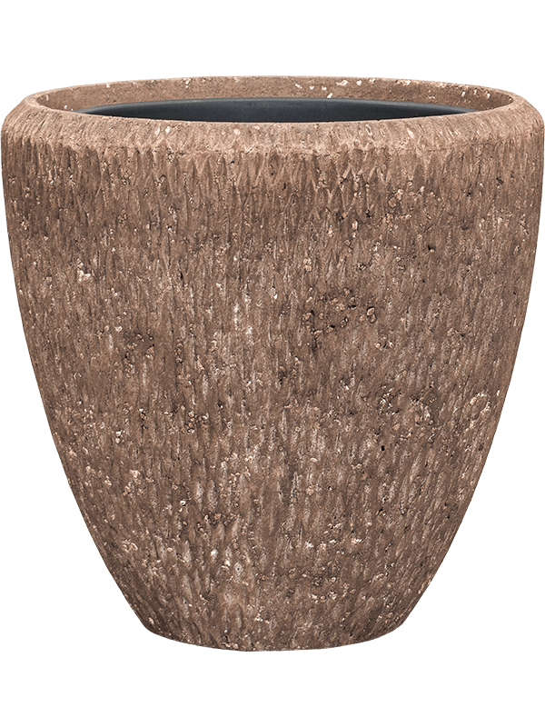 Polystone Egg Planter + Liner | Indoor Plant Pot