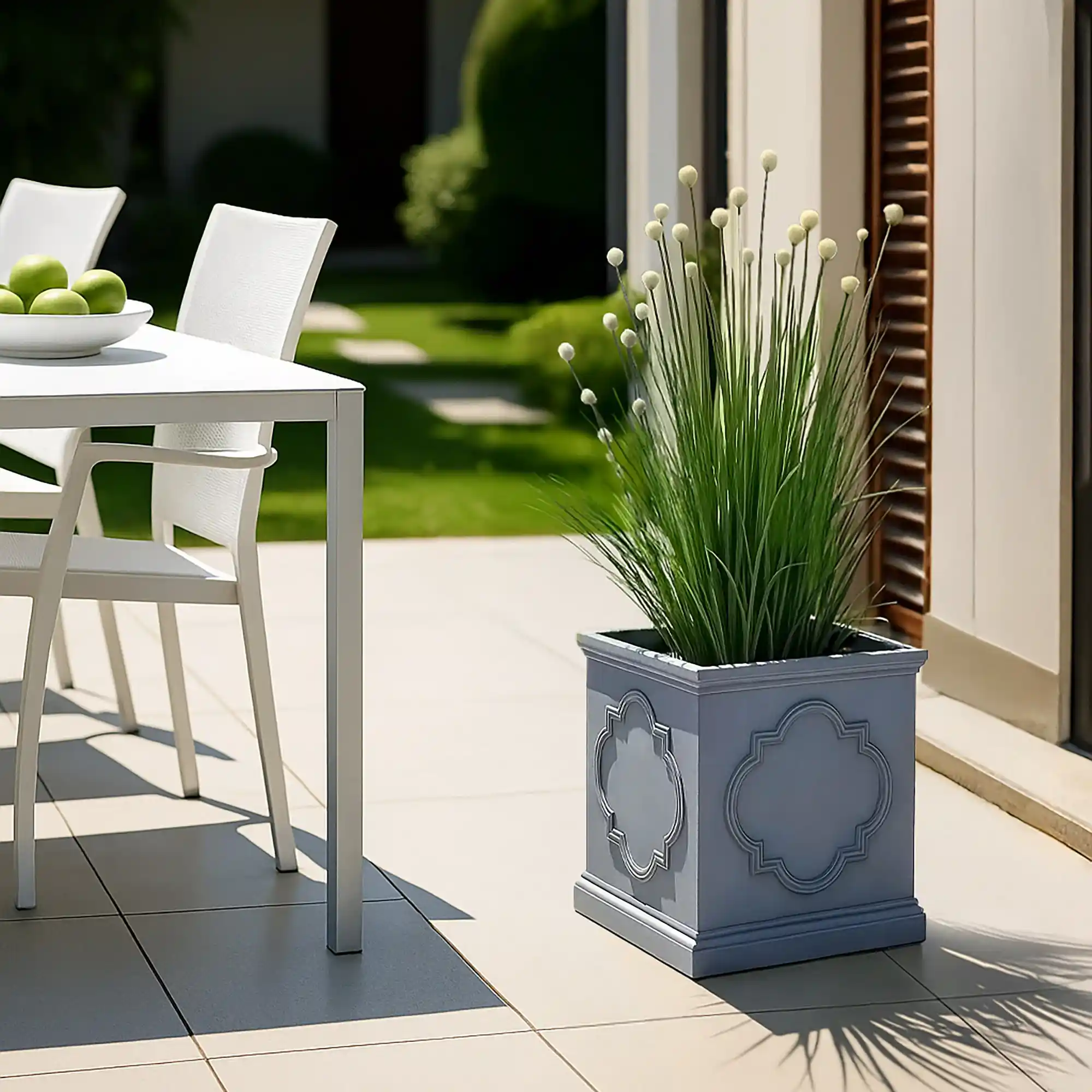 IDEALIST Windsor Light Stone Square Garden Planter