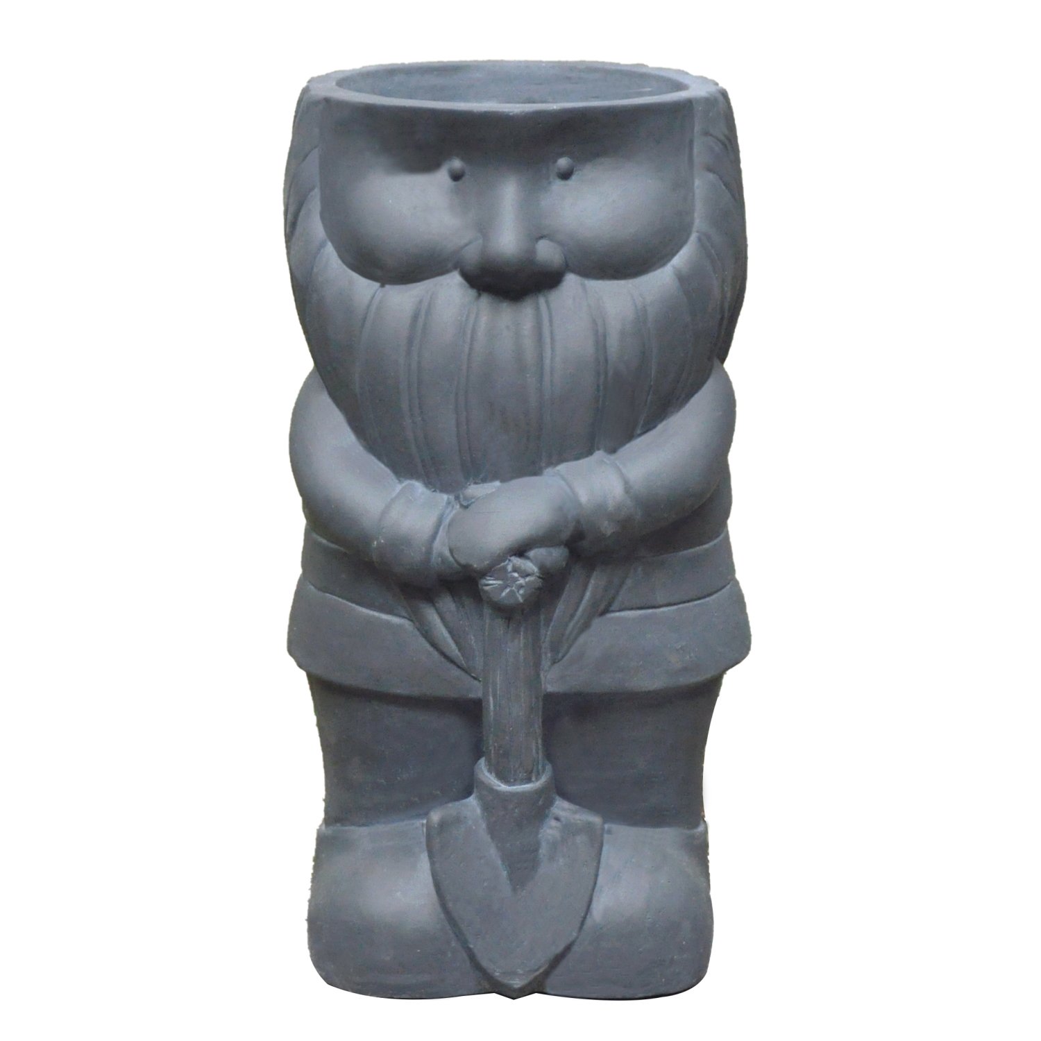 IDEALIST Lite Gnome with a Shovel Oval Plant Pot Outdoor