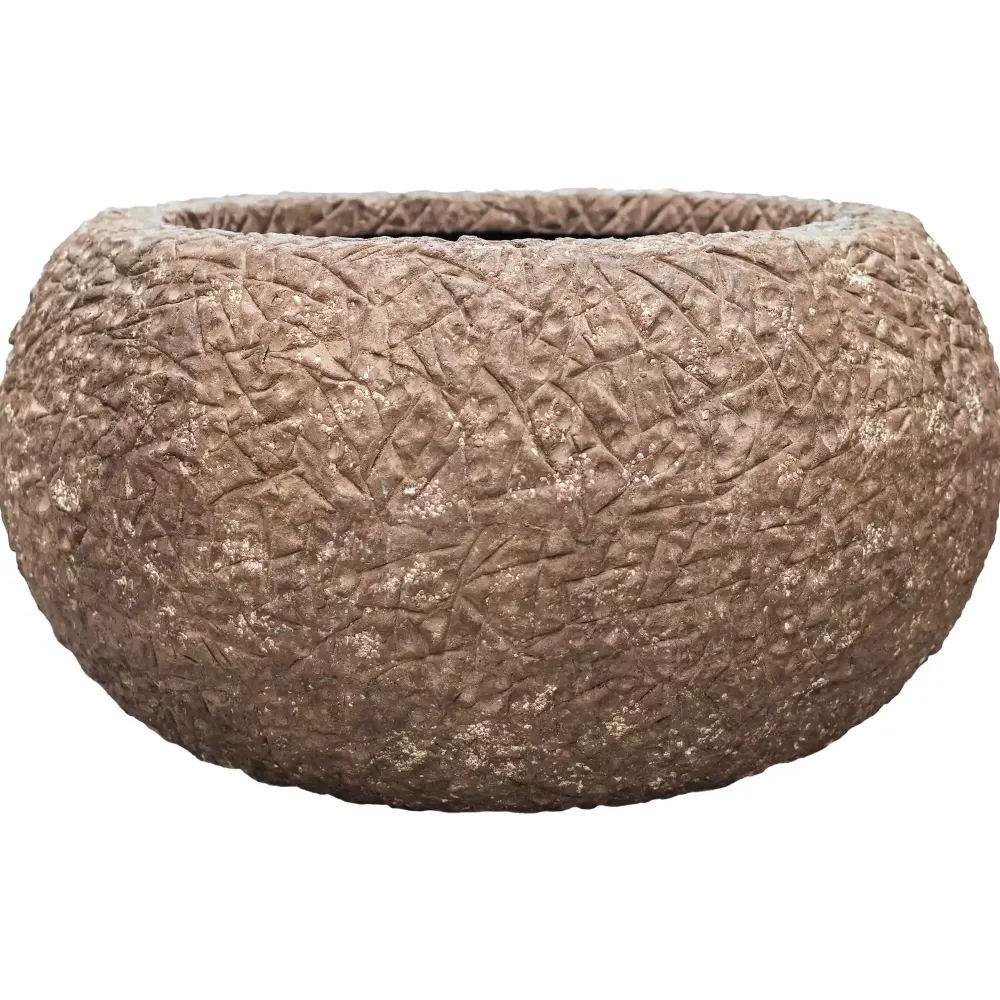 Polystone Coated Kamelle Bowl Indoor Planter