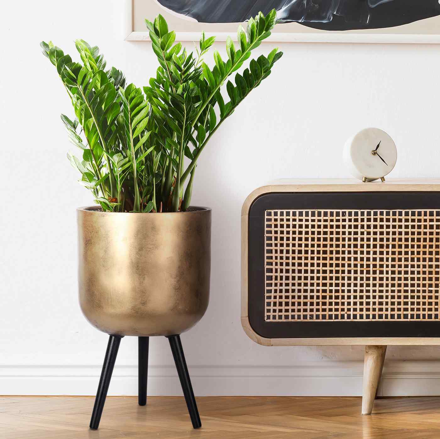 IDEALIST Lite Round Planter on Legs, Round Pot Plant Stand Indoor