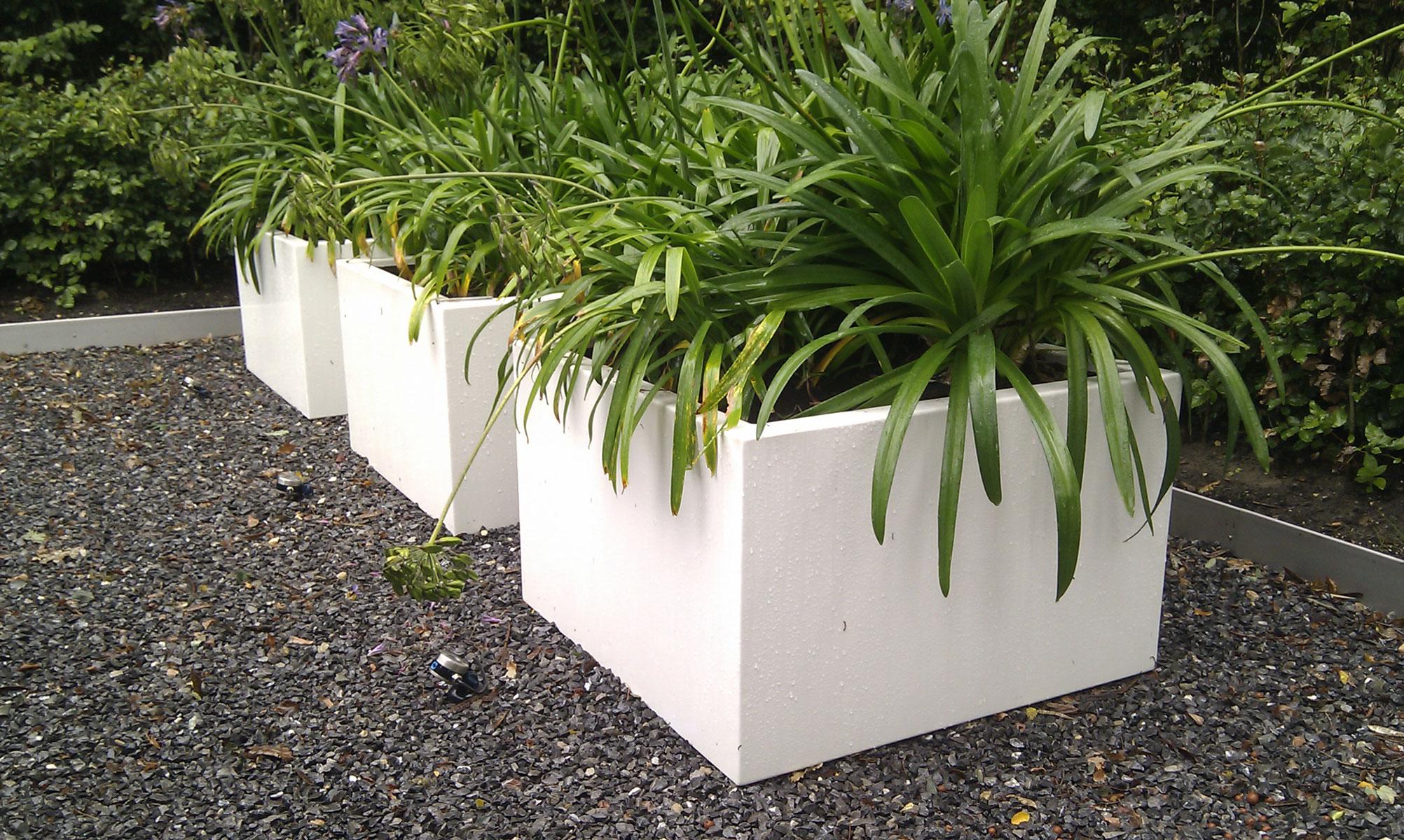 Florida Outdoor Aluminum Square Planter