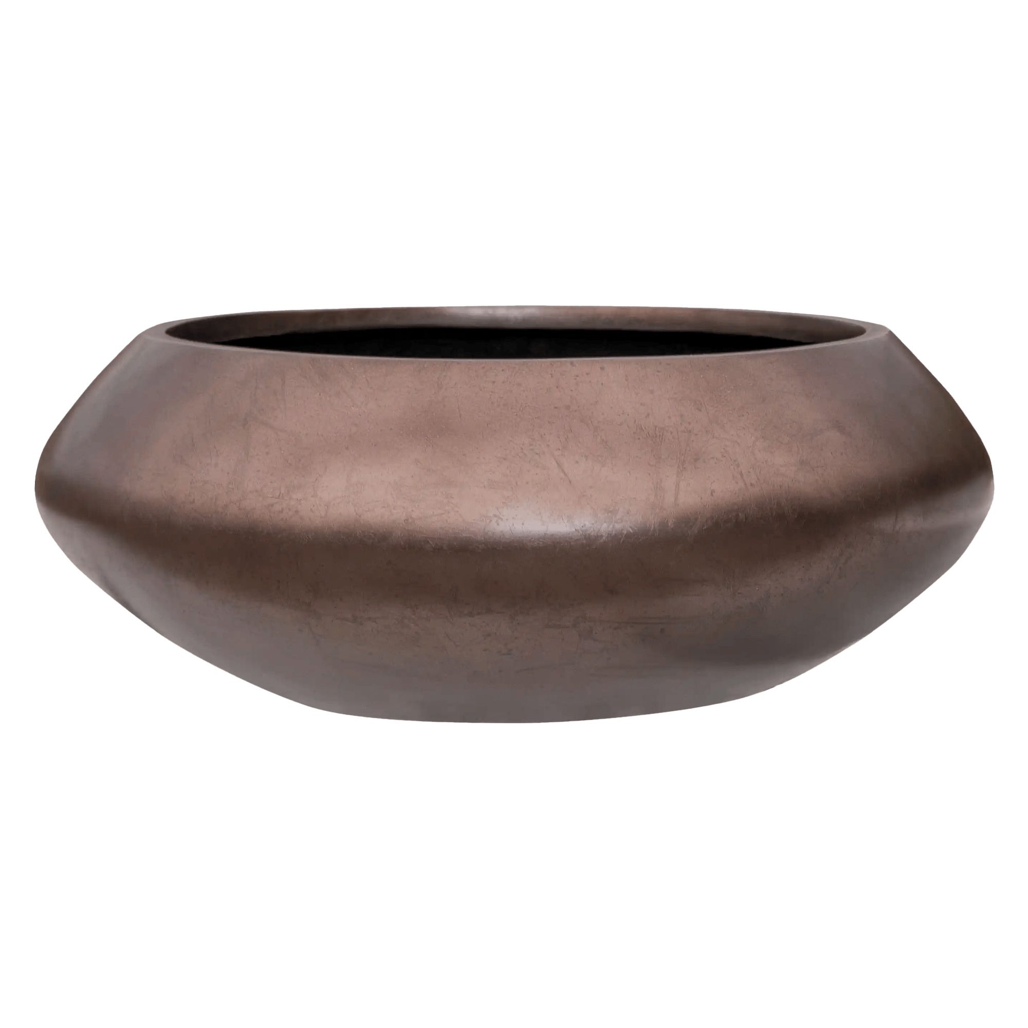 Silver Leaf Bowl Planter | Round Indoor Plant Pot