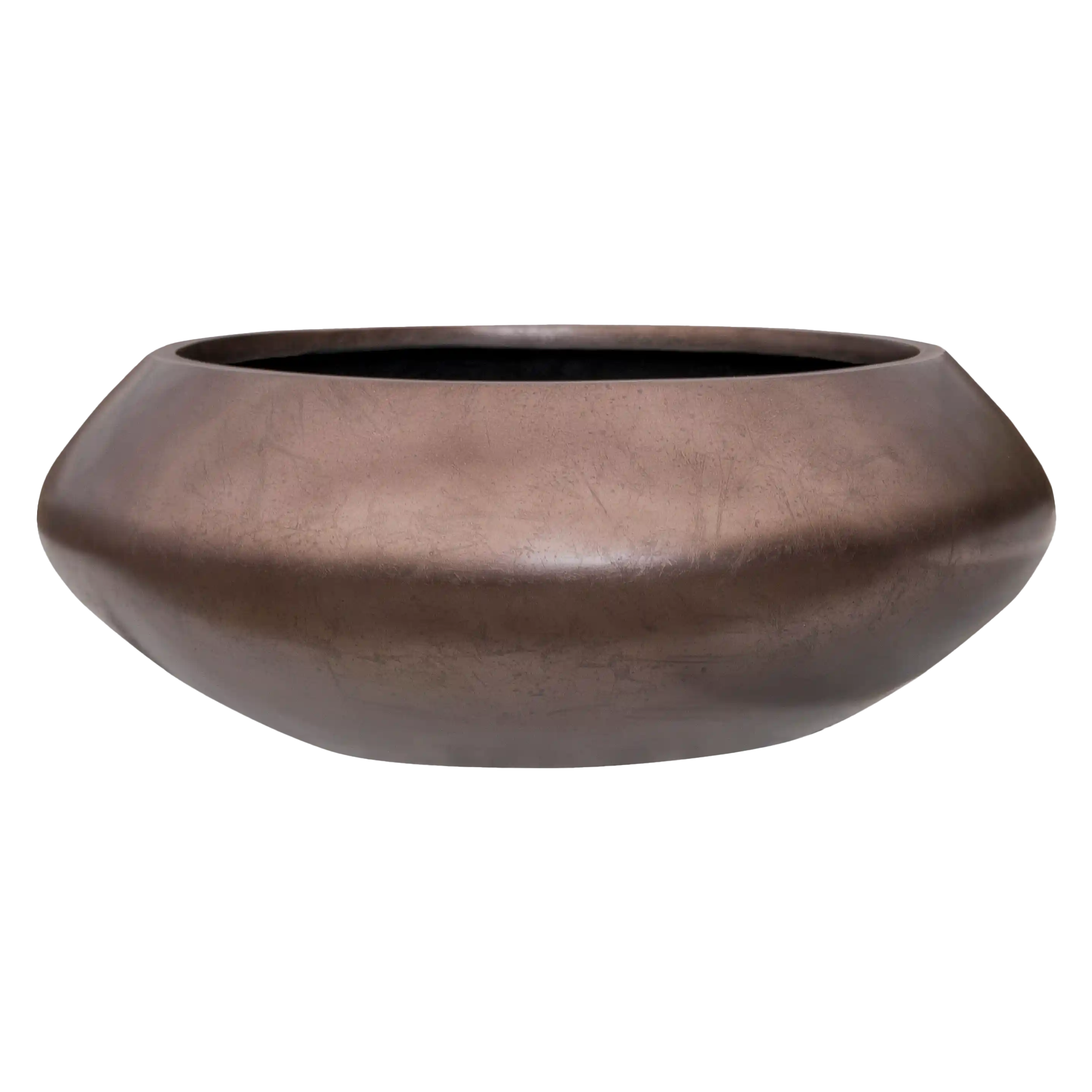 Silver Leaf Bowl Planter | Round Indoor Plant Pot