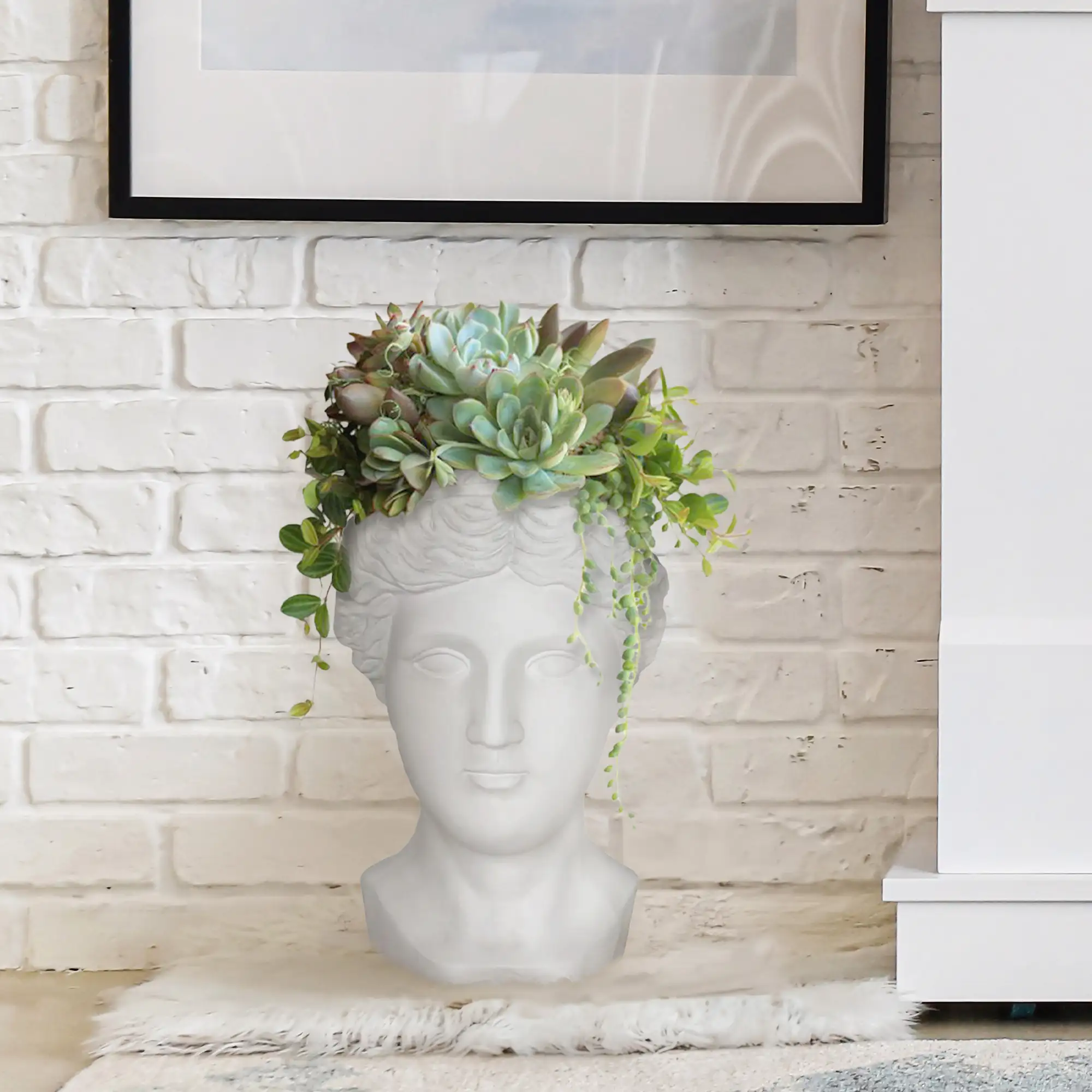 IDEALIST Lite Antique Face Plant Pot Indoor Head Planter