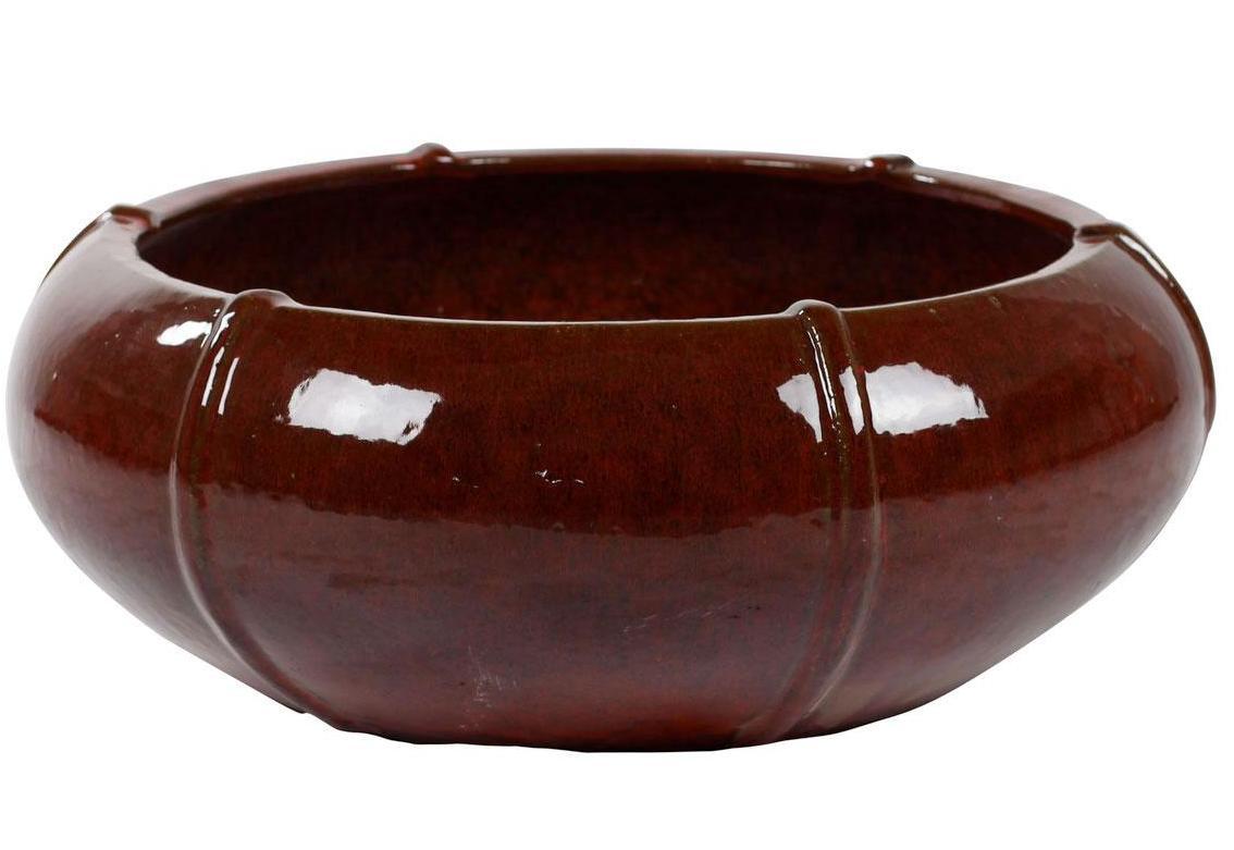 Ceramic Bowl Lined Glossy Planter Pot In/Out