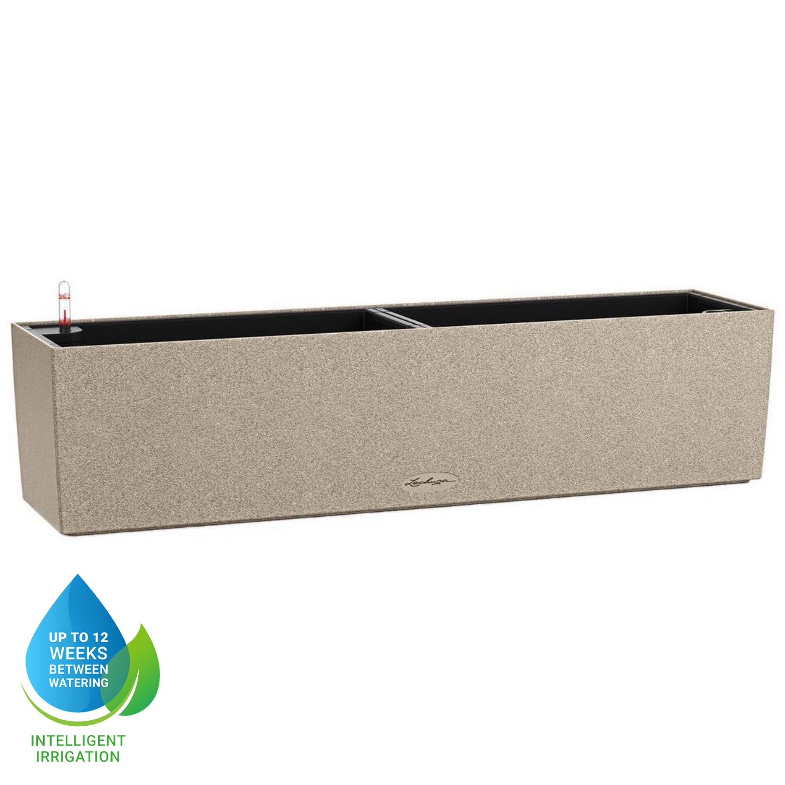 LECHUZA BALCONERA Stone Trough Poly Resin Self-watering Planter