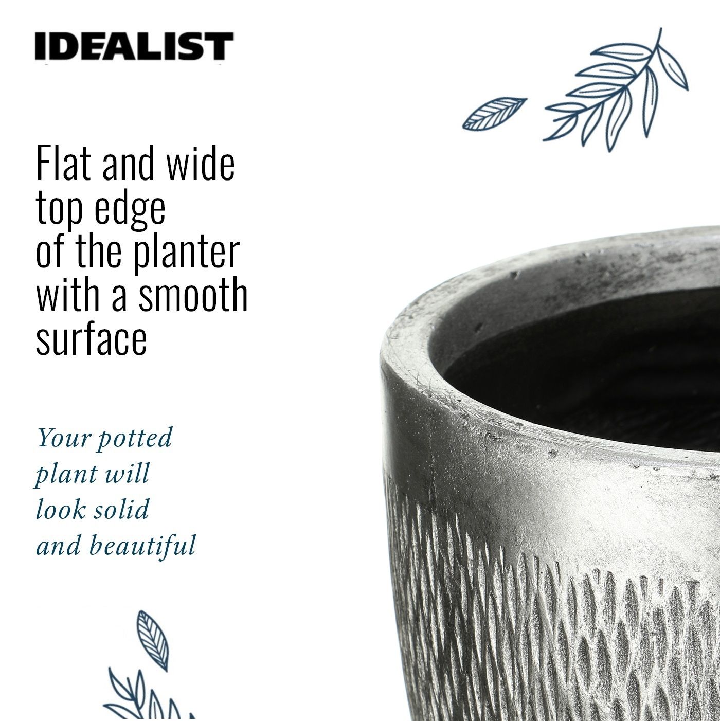 IDEALIST Lite Mesh Style Round Indoor Planter
