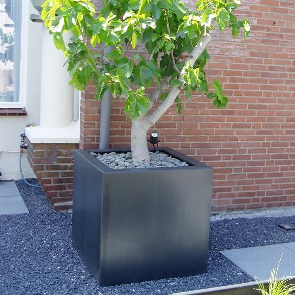PURE Cube Outdoor Fiberglass Planter