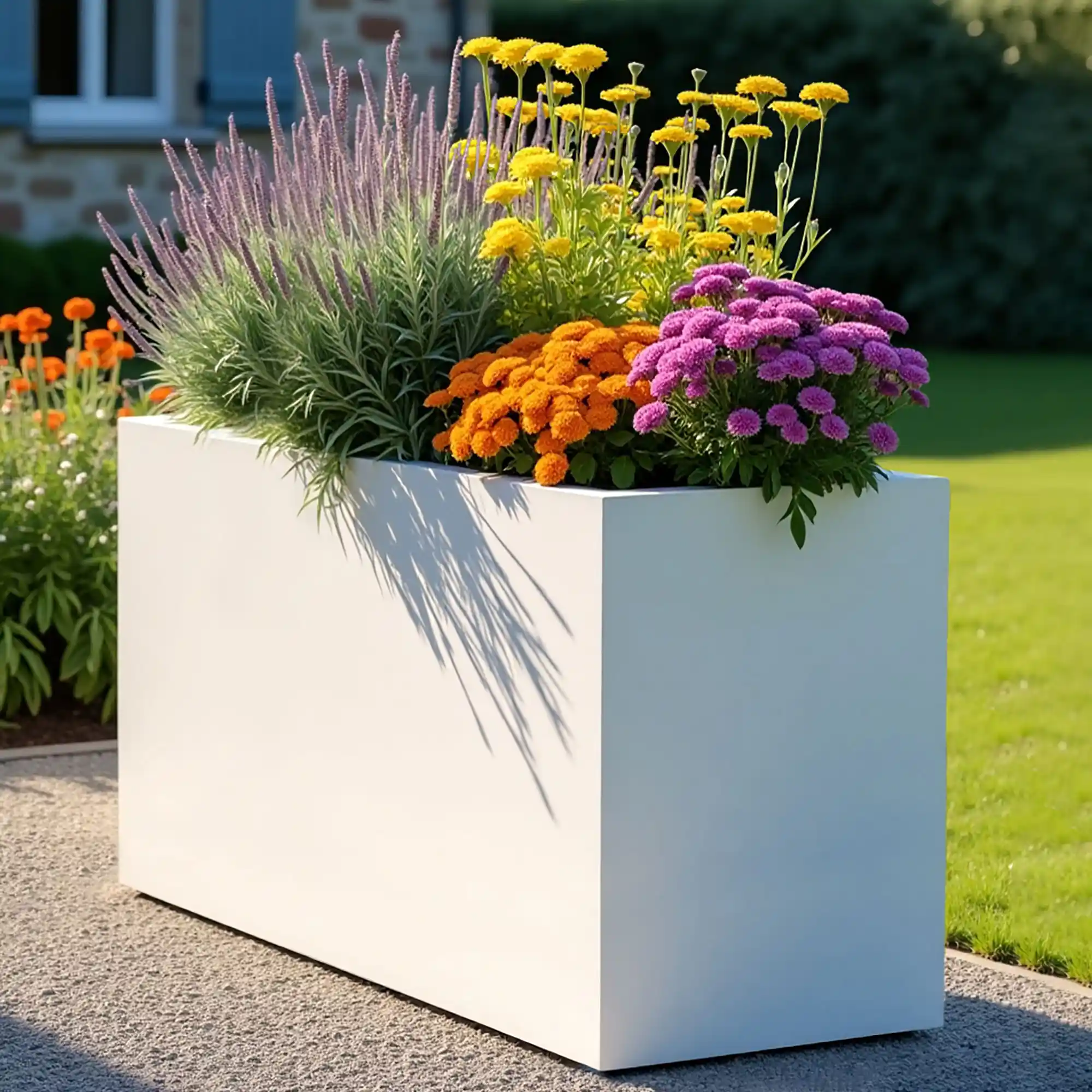 AXIS Trough Outdoor Fiberglass Planter