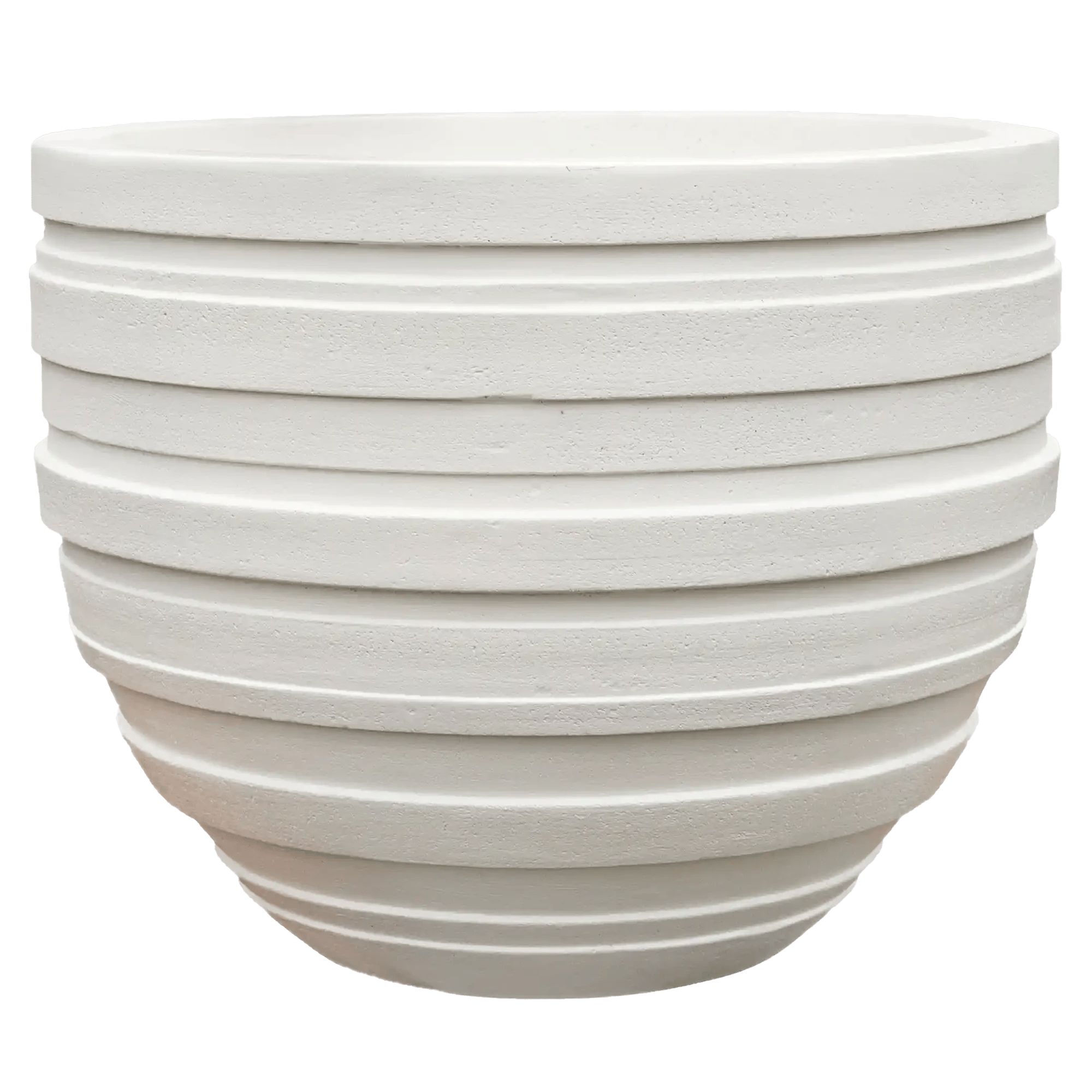 Polystone Ribbed Planter | Indoor and Outdoor Plant Pot