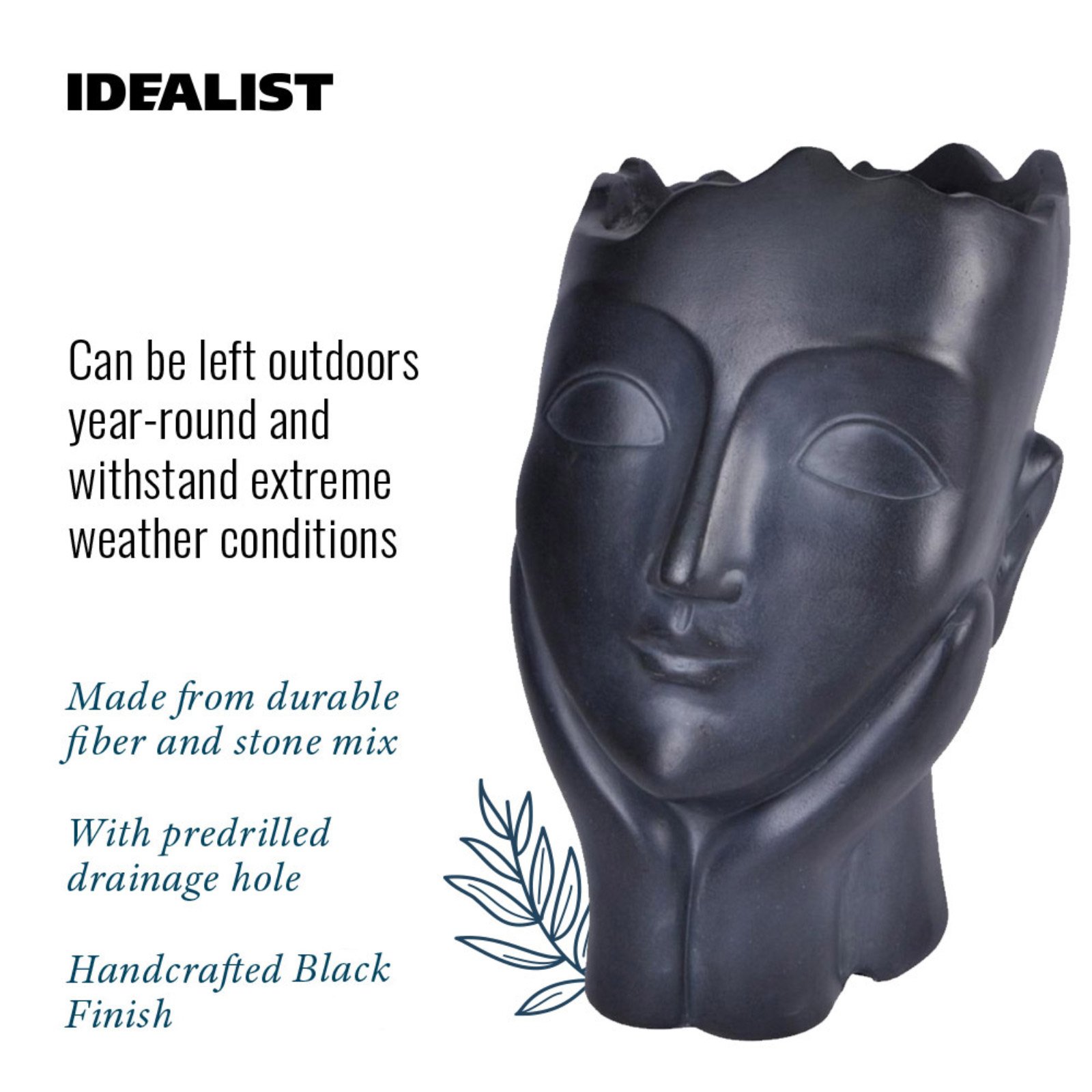IDEALIST Lite Oval Face Outdoor Plant Pot