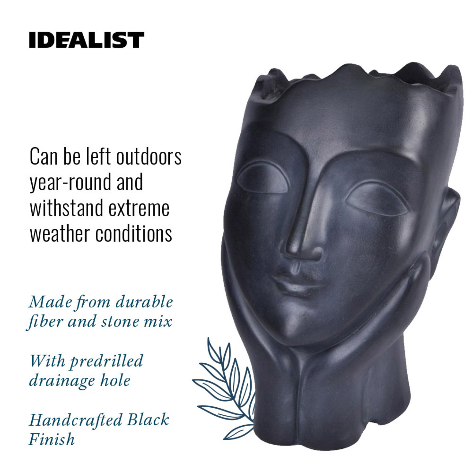 IDEALIST Lite Oval Face Outdoor Plant Pot
