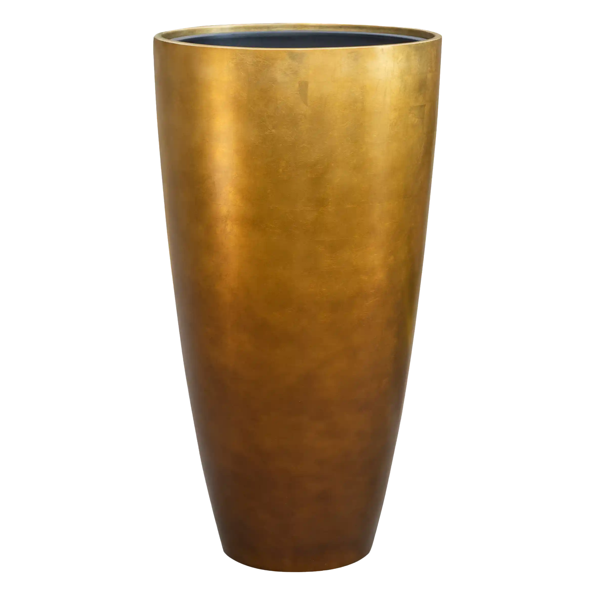 Silver Leaf Tall Planter + Liner | Indoor Plant Pot Vase
