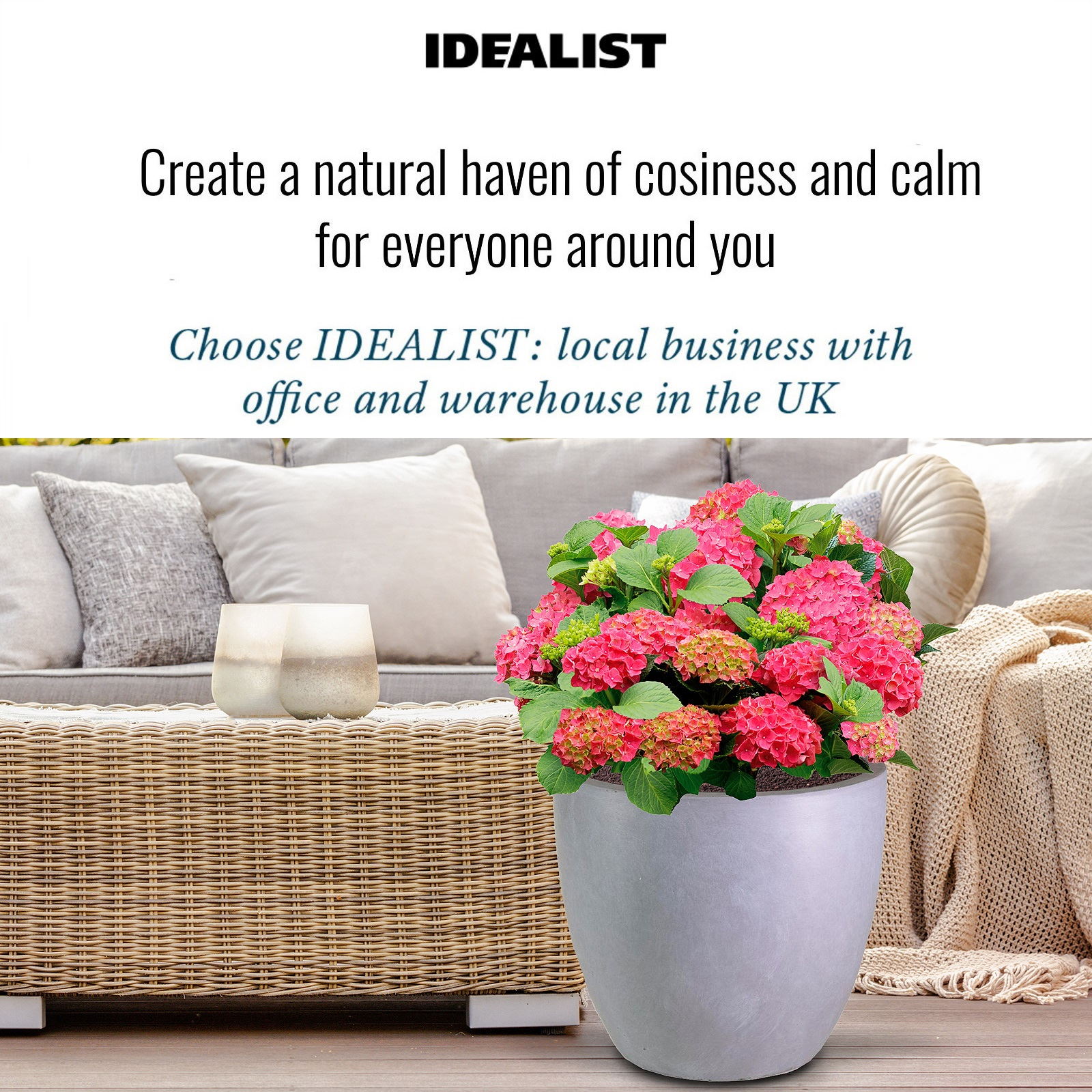 IDEALIST Lite Contemporary Light Concrete Egg Planter