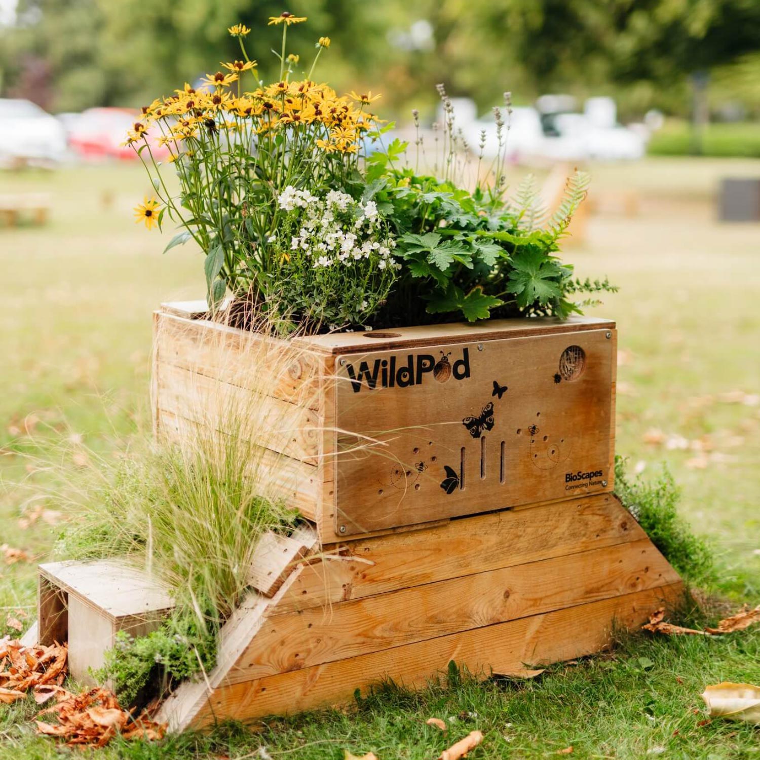 WildPod 2-in-1 Outdoor Planter and Wildlife House with Topsoil and Reservoir Clay by Bio Scapes