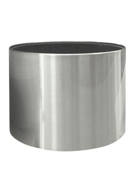 President Round Stainless steel brushed Indoor Planter