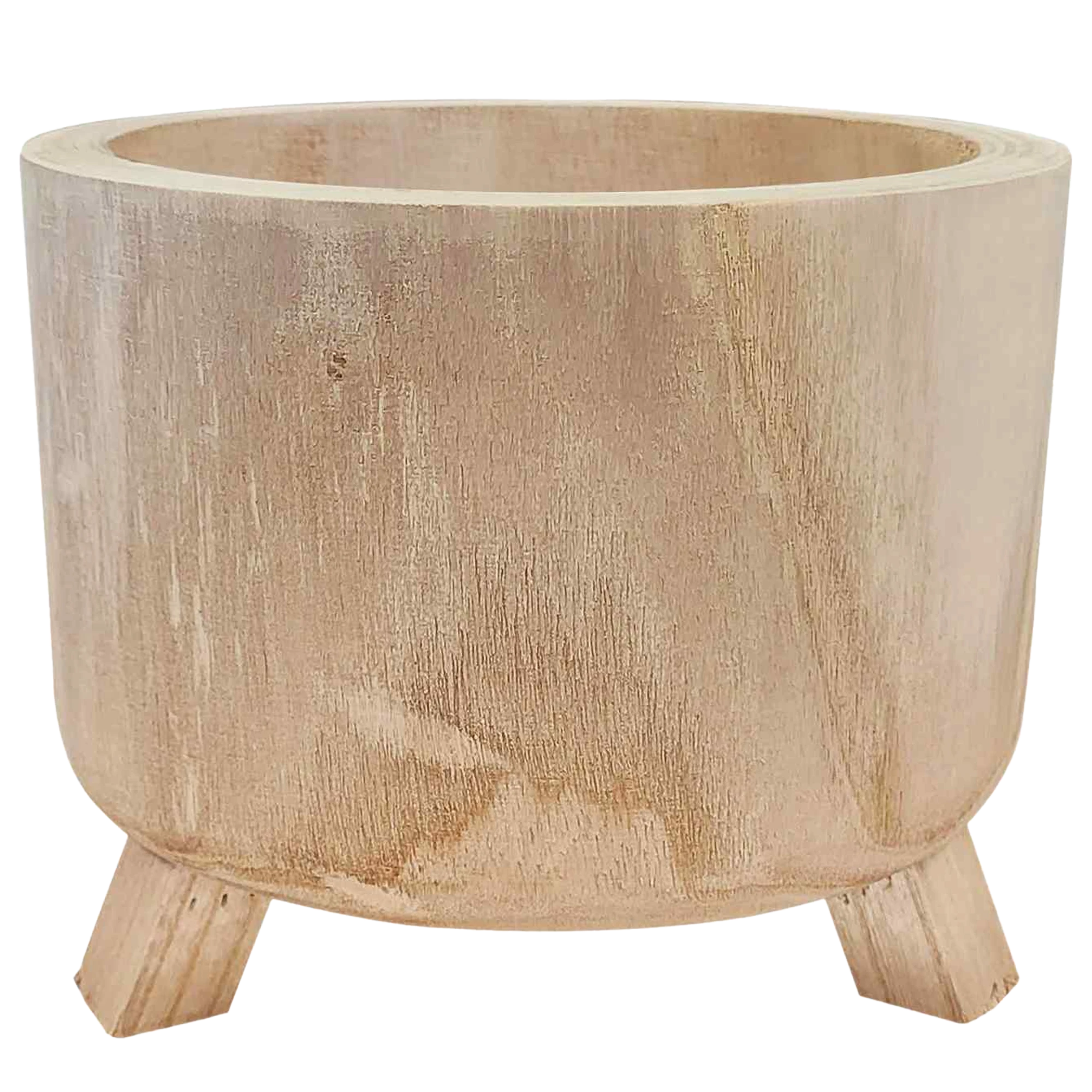 HORTICO GROWER Wooden House Planter with Legs, Indoor Plant Pot Stand with Waterproof Liner
