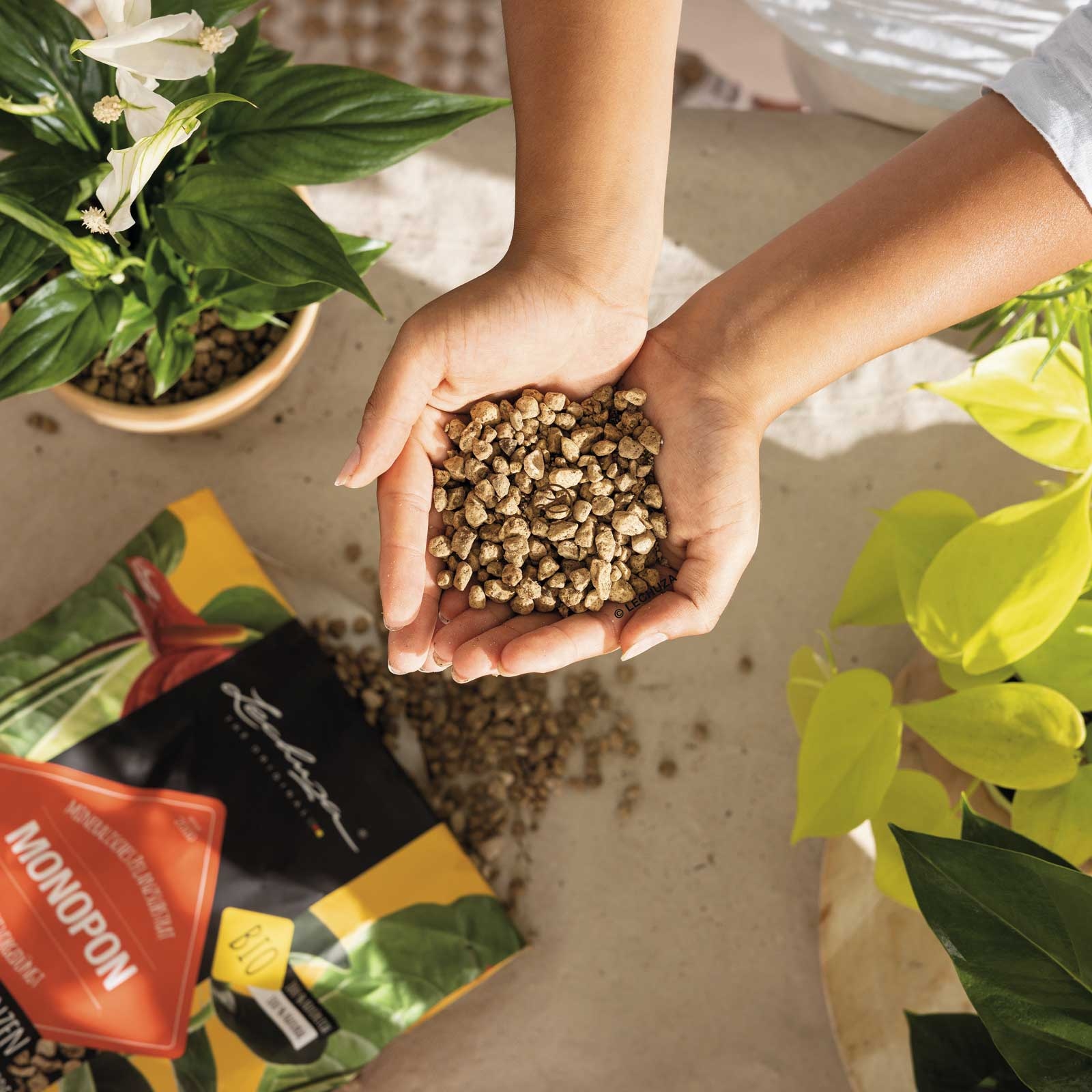 LECHUZA MONOPON Mineral Substrate, Potting Soil Compost Replacement