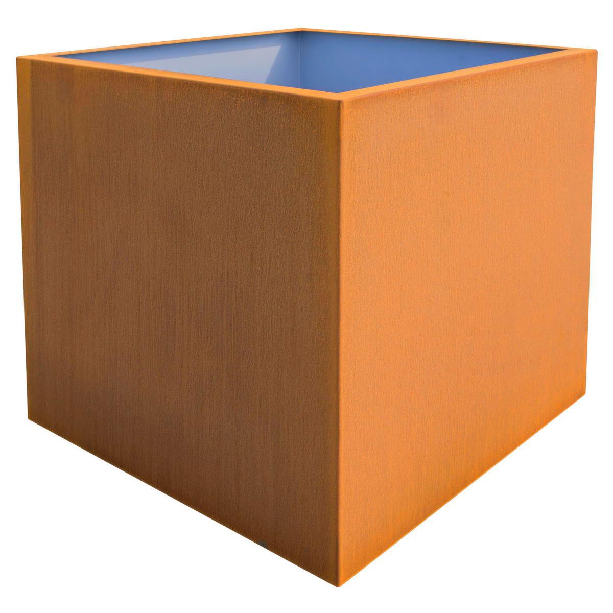 Cortenstyle Trend Topper on Ring Square Planter IN\OUT