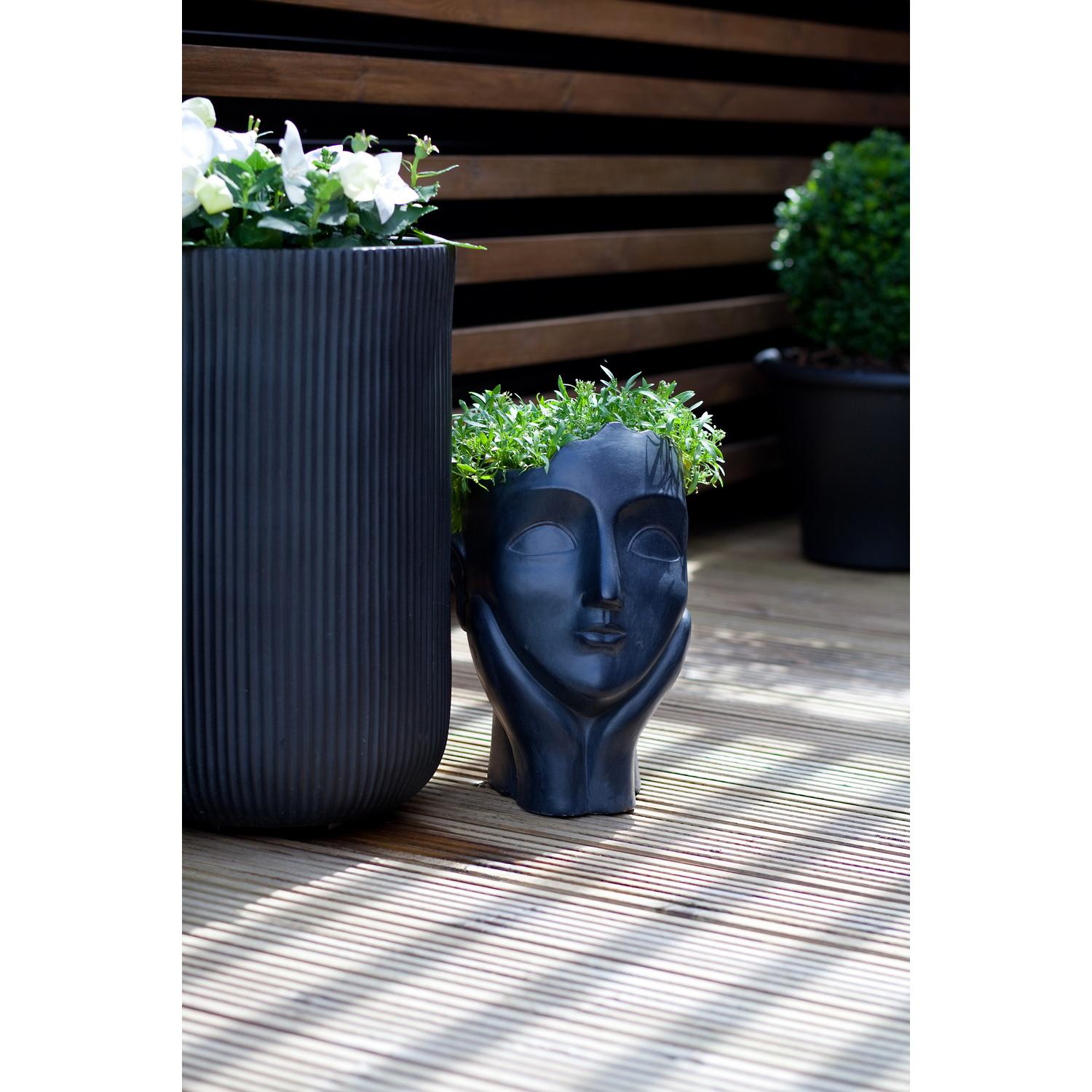 IDEALIST Lite Ribbed Cylinder Outdoor Planter