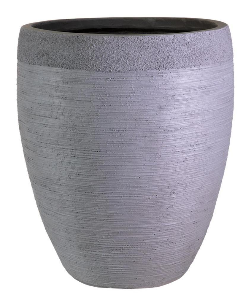 IDEALIST Lite Ribbed Light Concrete Vase Planter