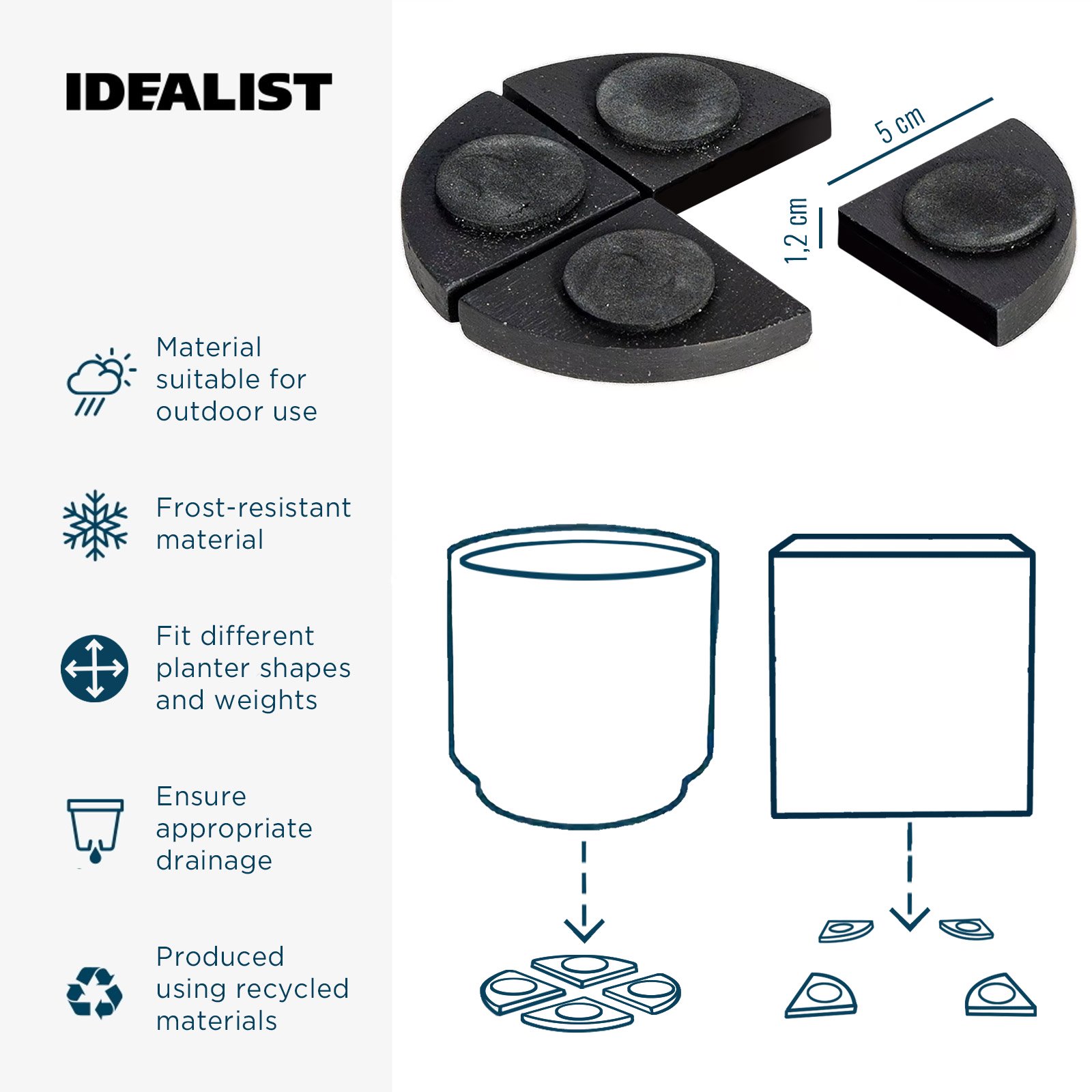 Fiberstone Pot Feet