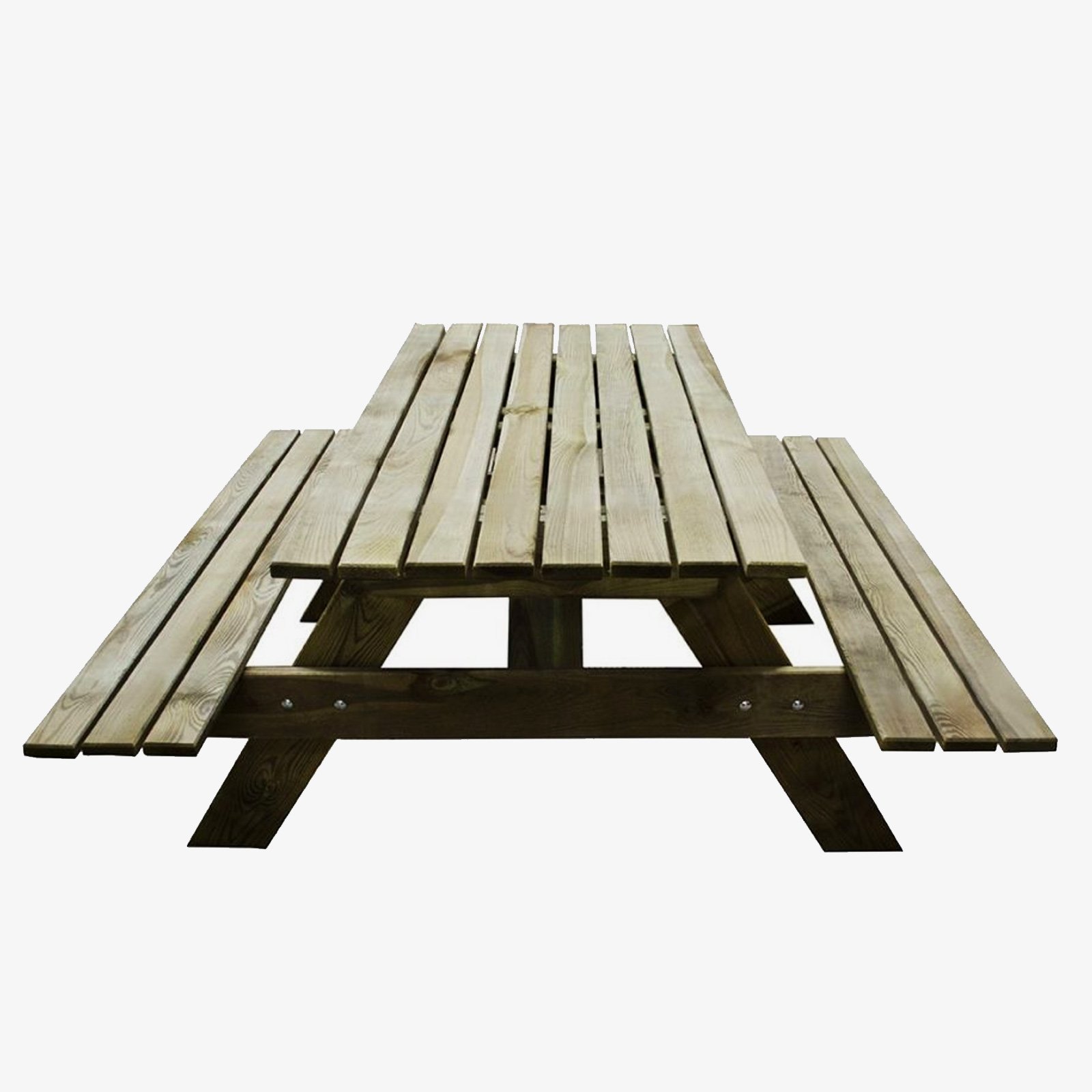Outdoor Wooden Rectangular Picnic Table by Forest Garden