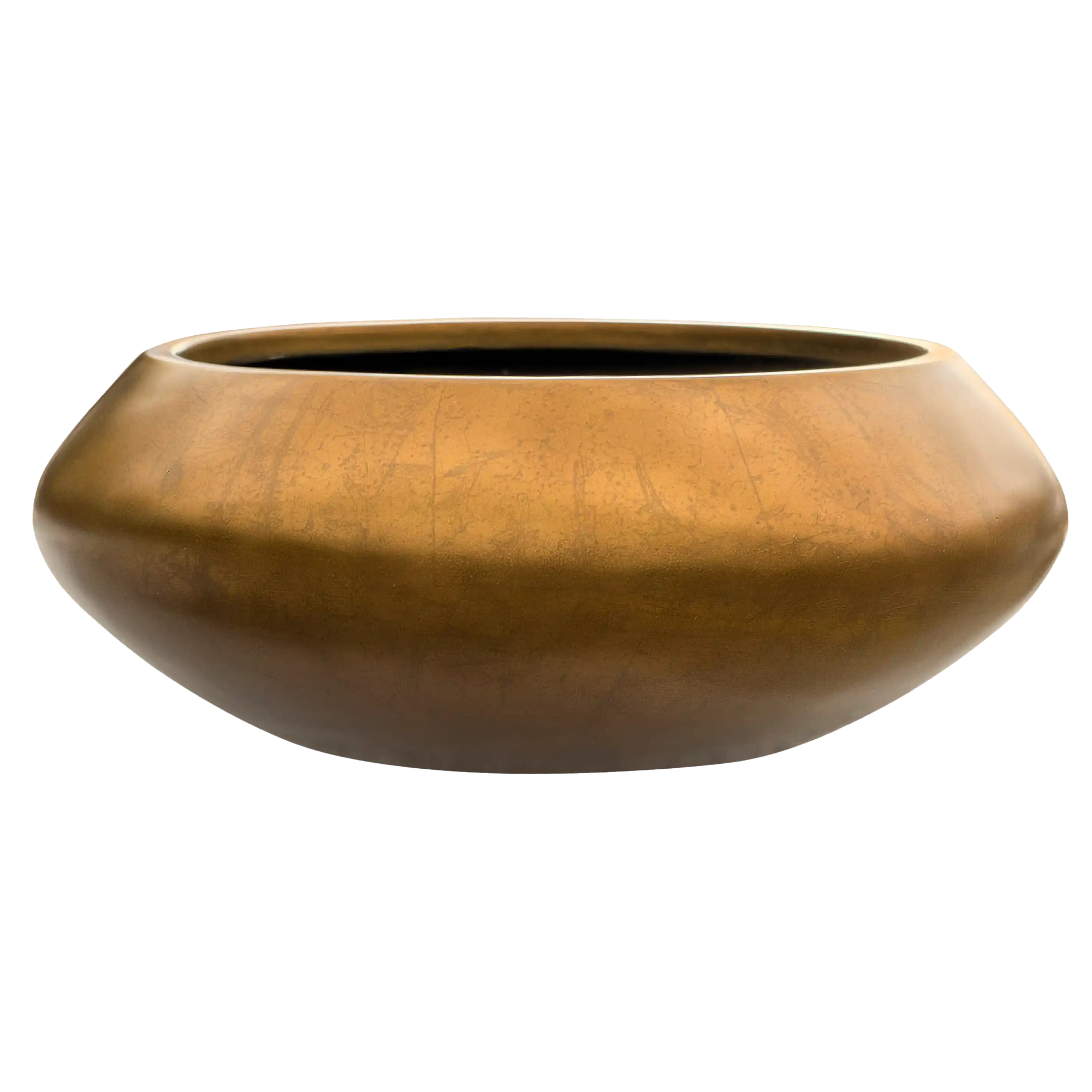 Silver Leaf Bowl Planter | Round Indoor Plant Pot