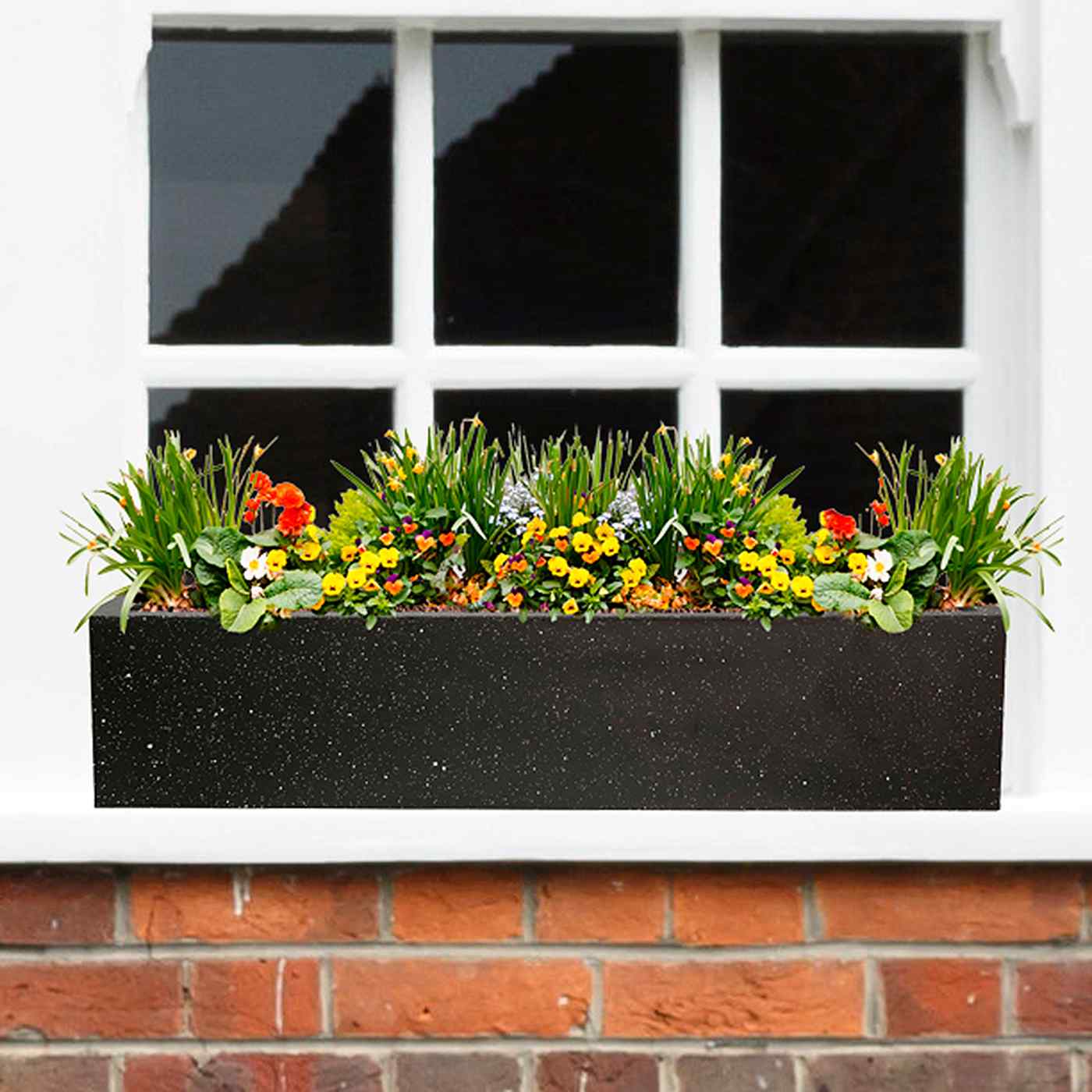 IDEALIST Lite Window Box Light Concrete Planter