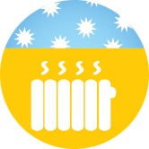 Central heating in winter