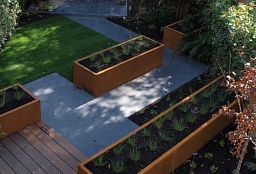 Andes Trough Corten Steel Outdoor Planter