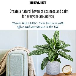 IDEALIST Lite Honeycomb Style Table and Hanging Cylinder Round Plant Pot Dual Use Indoor Planter