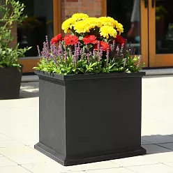 Grosvenor Fiberglass Square Antique FL Planter Pot In/Out