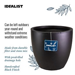IDEALIST Lite Contemporary Light Concrete Egg Planter