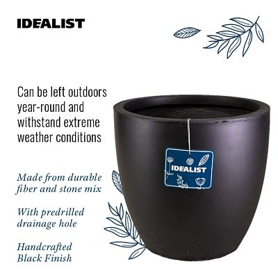 IDEALIST Lite Contemporary Light Concrete Egg Planter