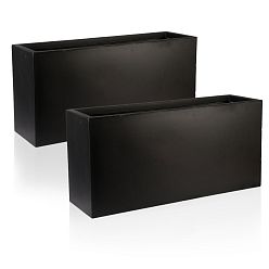IDEALIST Lite Contemporary Light Concrete High Trough Planter Set IDEALIST Lite Contemporary Light Concrete High Trough Planter Set