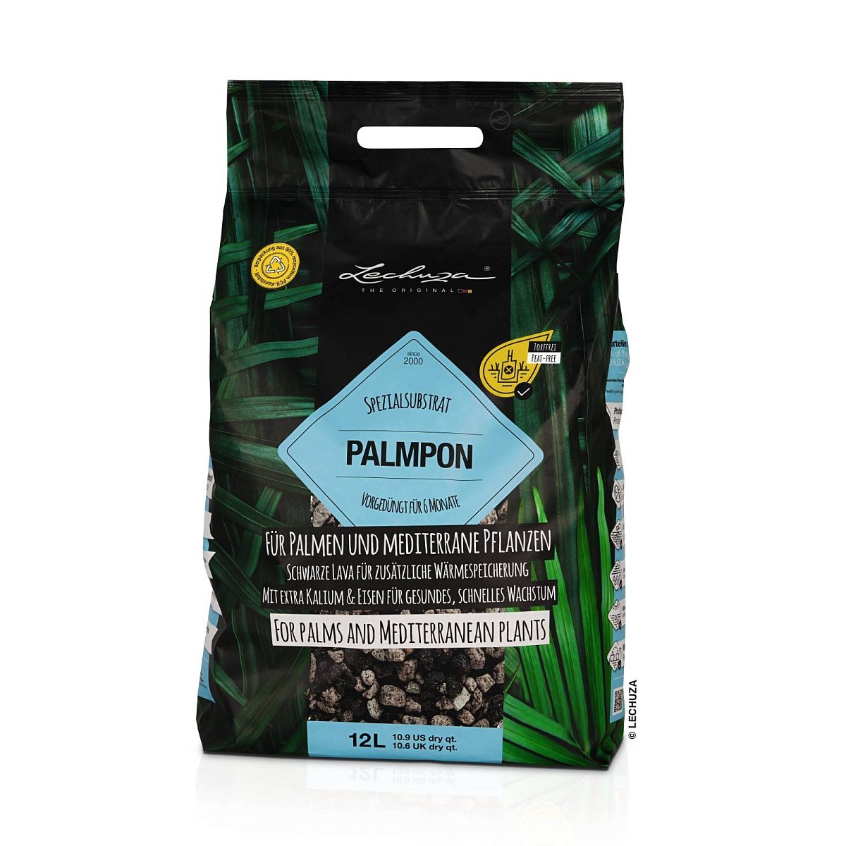 LECHUZA PALMPON Potting Soil Compost for Palms and Mediterranean Plants Potting Mix