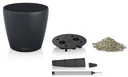 LECHUZA CLASSICO Color Round Poly Resin Self-watering Planter Set