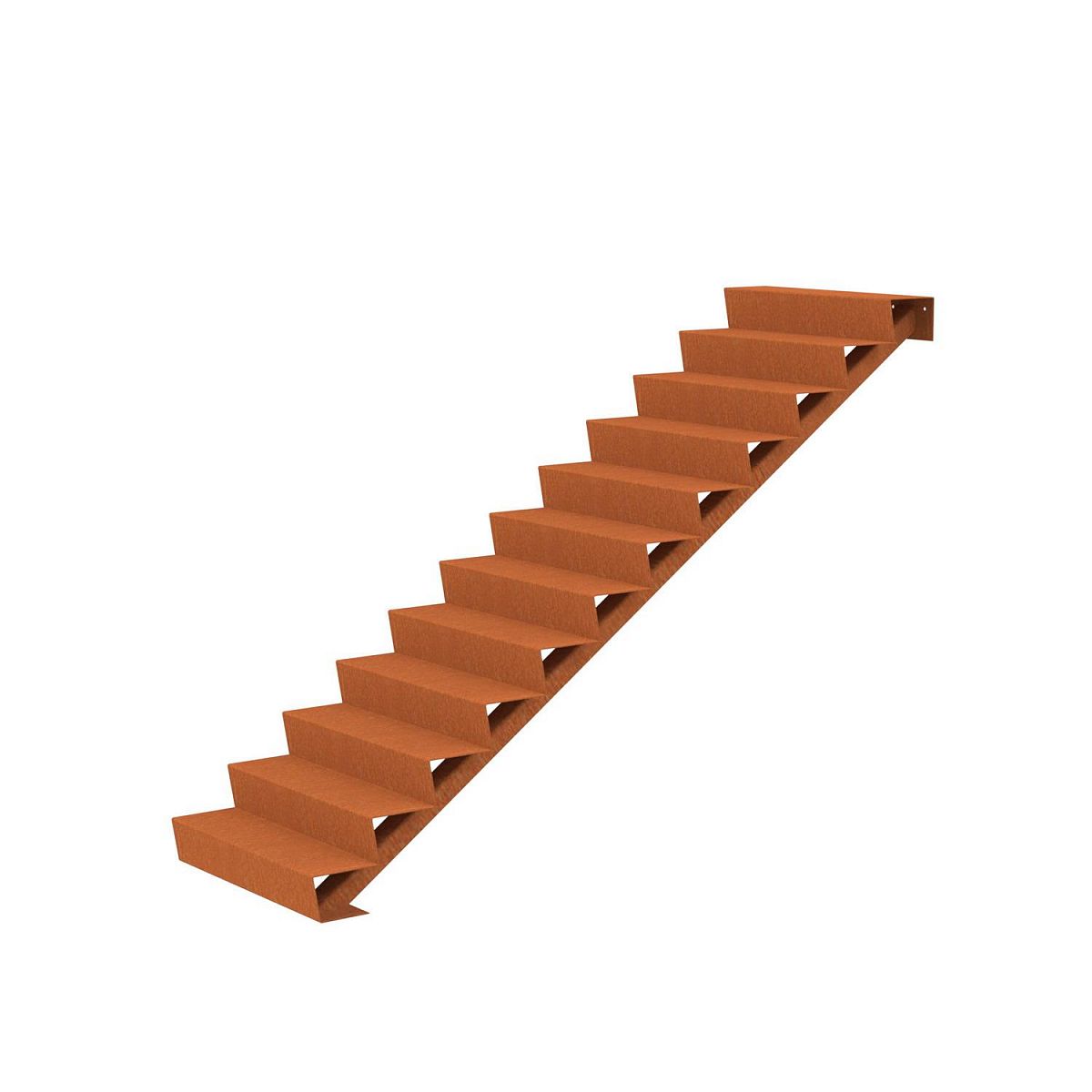 12 Steps Corten Steel Stair
