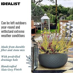 IDEALIST Lite Honeycomb Style Bowl Outdoor Planter