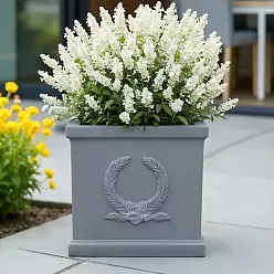 IDEALIST Kensington Light Stone Square Garden Planter