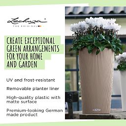 LECHUZA CILINDRO Color Round Tall Poly Resin Self-watering Planter