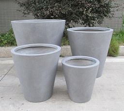 IDEALIST Lite Round Contemporary Light Concrete Planter