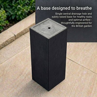IDEALIST Lite Tall Square Contemporary Light Concrete Planter